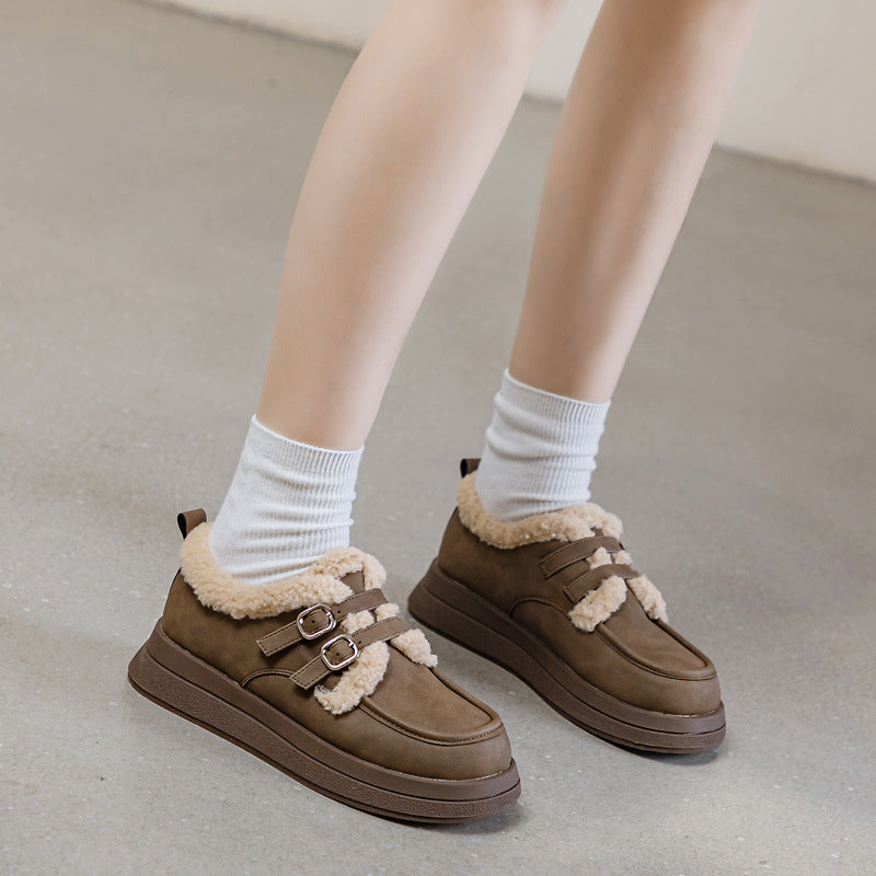 Women's Winter Korean Style Fashionable Warm With Sneakers