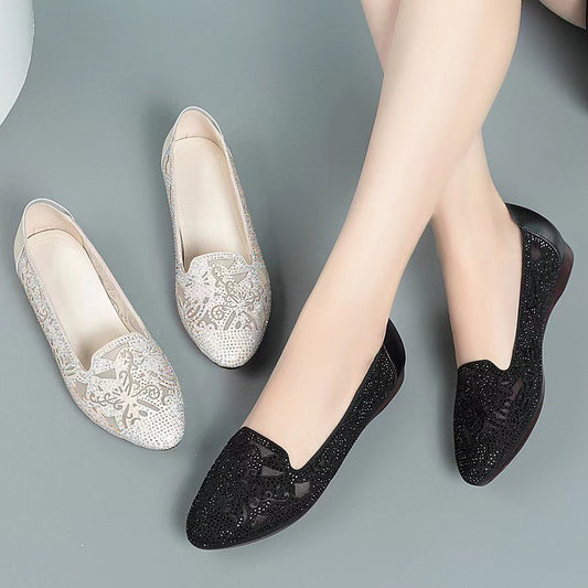 Women's Soft Low-cut Bottom Flat Hollowed Breathable Sandals