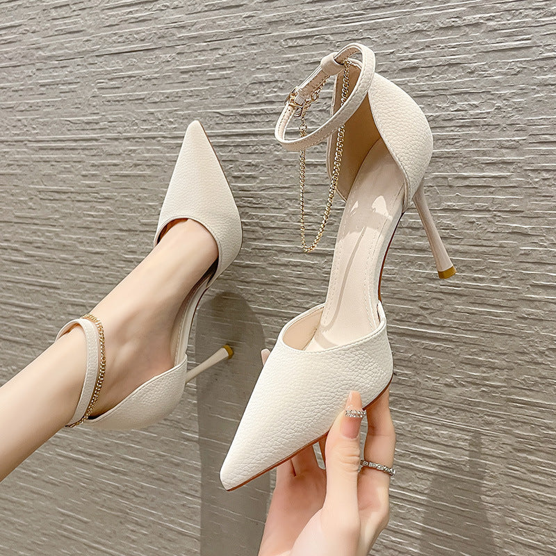 Women's Elegant Pointed High Summer Solid Color Everyday Heels