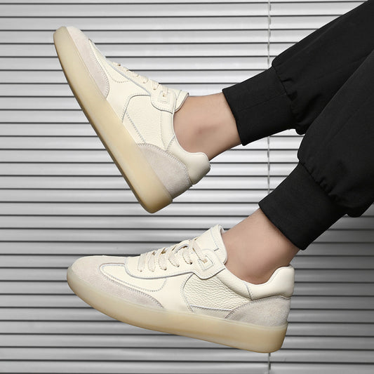 Men's Top Layer Cowhide Lightweight Breathable Soft Sneakers