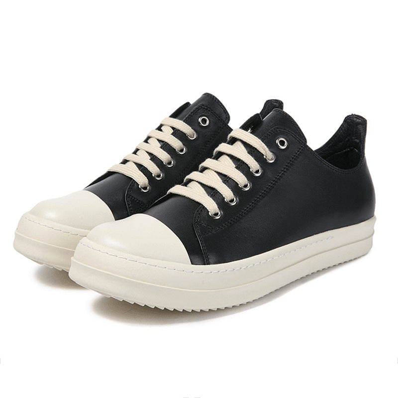 Women's & Men's Thick Bottom Shallow Mouth Rubber Increased Sneakers