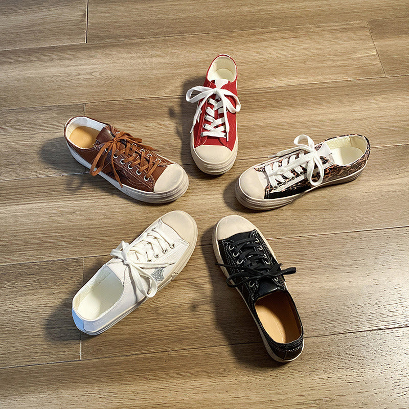 Women's Distressed Little Dirty Leisure Sports Height Increasing Men's Shoes