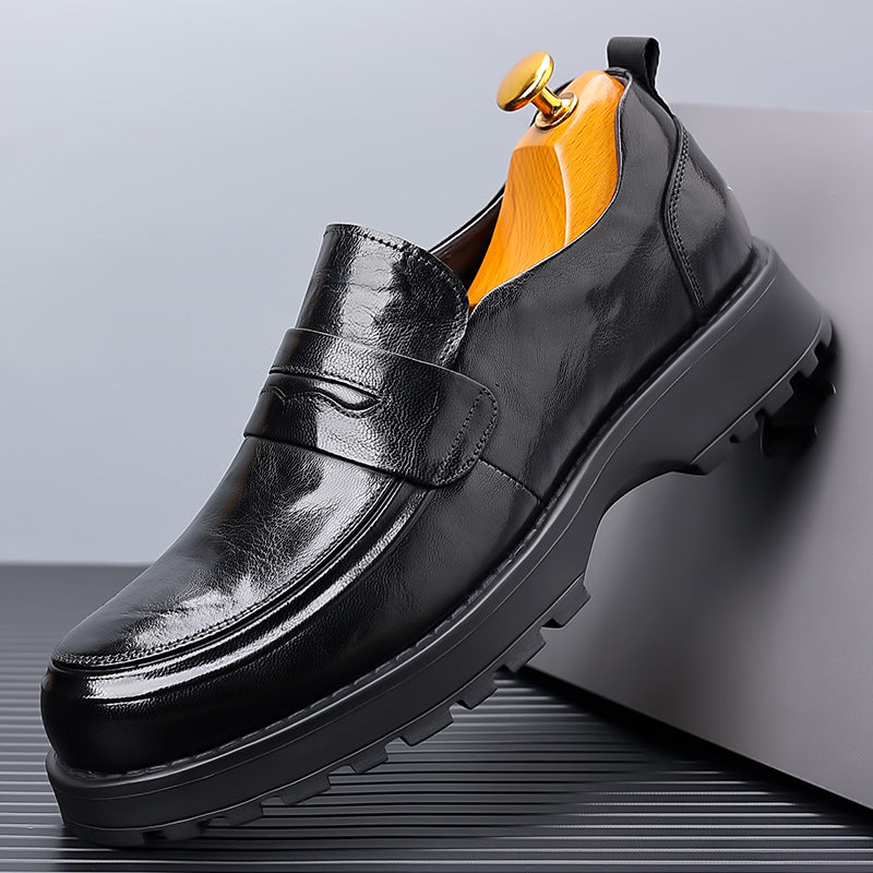 Men's Sheepskin Spring Business Formal Genuine Breathable Leather Shoes