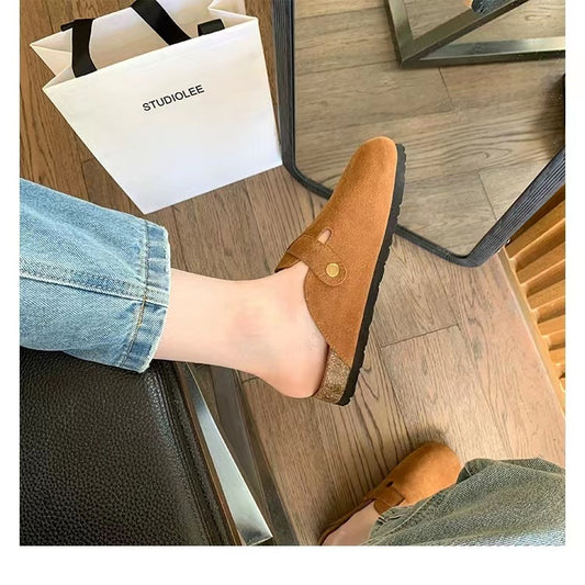Women's Style Vintage Soft Bottom Toe Cap Slippers