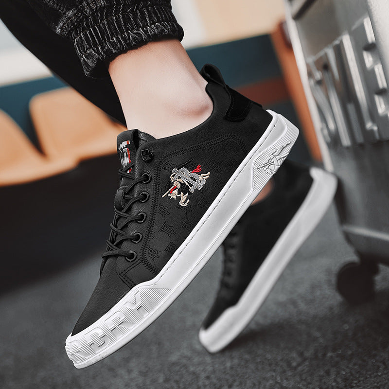 Men's Slip-on White Summer Trendy Breathable Personality Casual Shoes