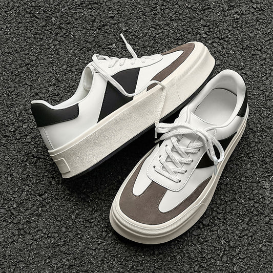 Women's & Men's Square Toe Retro Thick Bottom German Training Sneakers