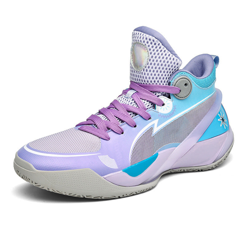 Women's & Men's Basketball Mesh Breathable Shock Absorption Soft Sneakers