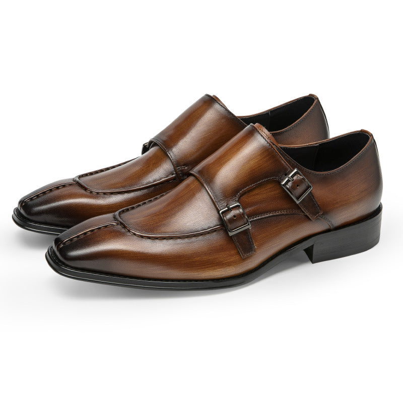 Men's Delivery Within Hours Business Formal Slip-on First Leather Shoes