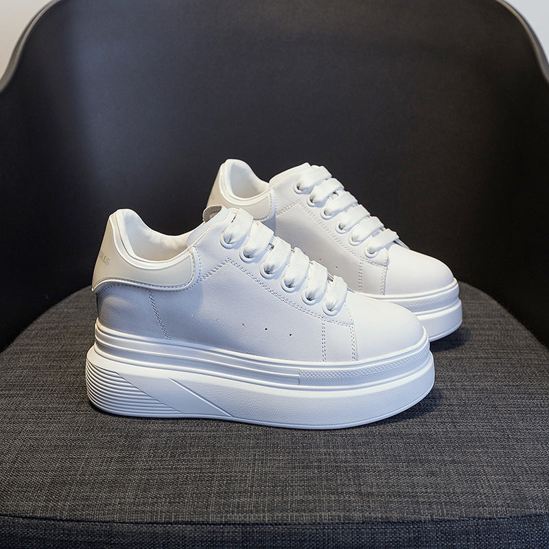 Women's Platform Height Increasing Insole Mcqueen White Dad Sports Women's Shoes