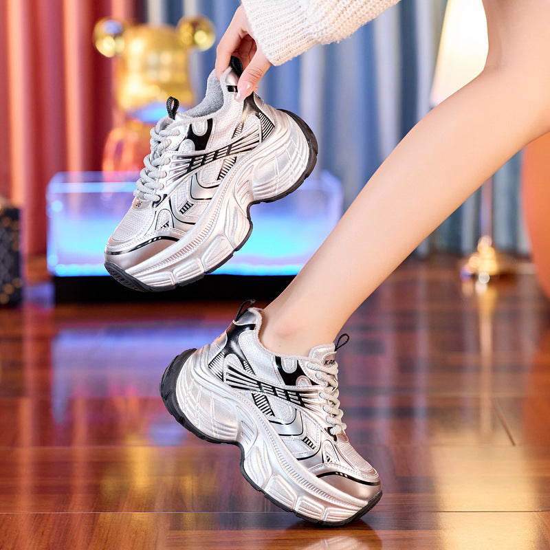 Women's Insole Fashion Clunky Platform Sports Leisure Sneakers