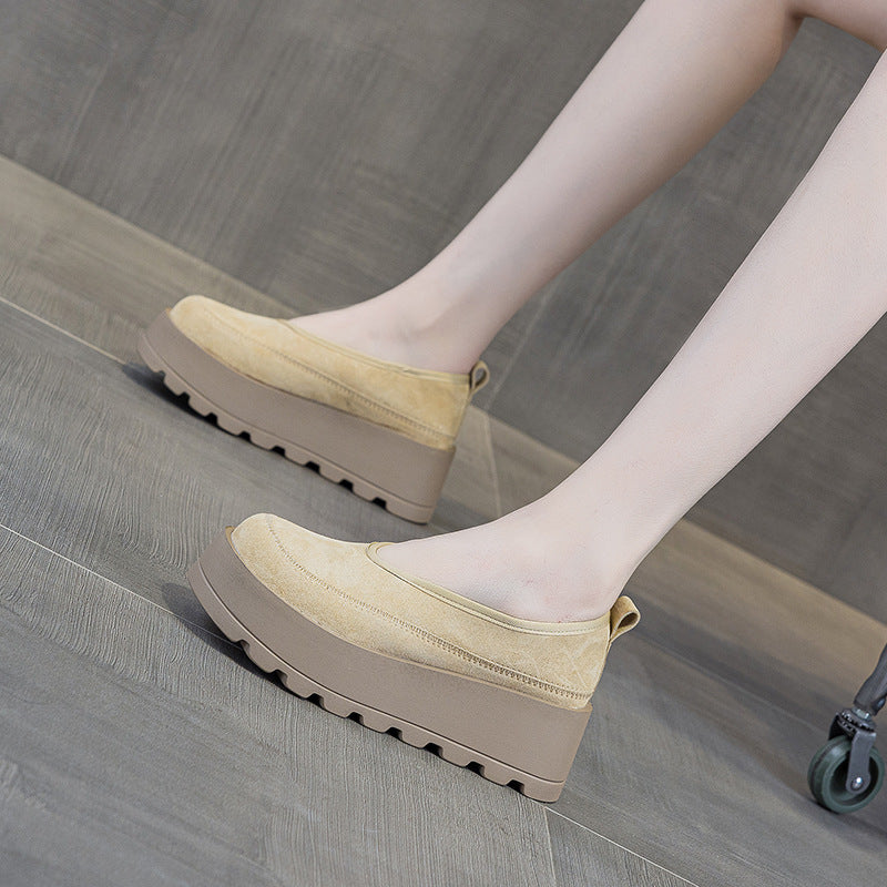 Women's Big Head Ugly Cute Fashion Round Thick Bottom Women's Casual Shoes