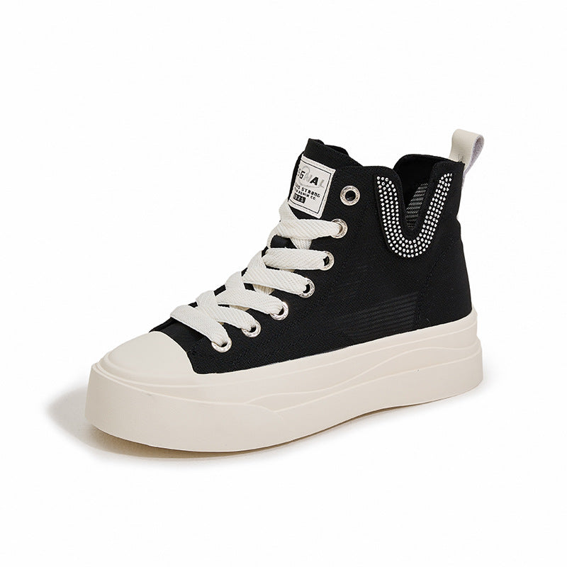 Women's Summer Breathable Mesh Red Fashion Canvas Shoes