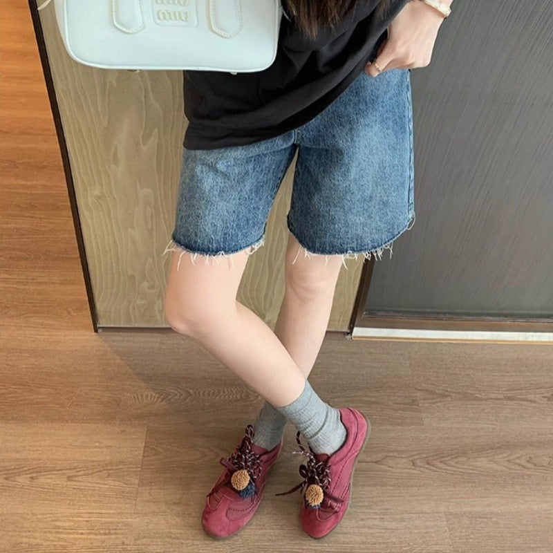 Women's Real Contrast Color Shoelace German Training Sneakers
