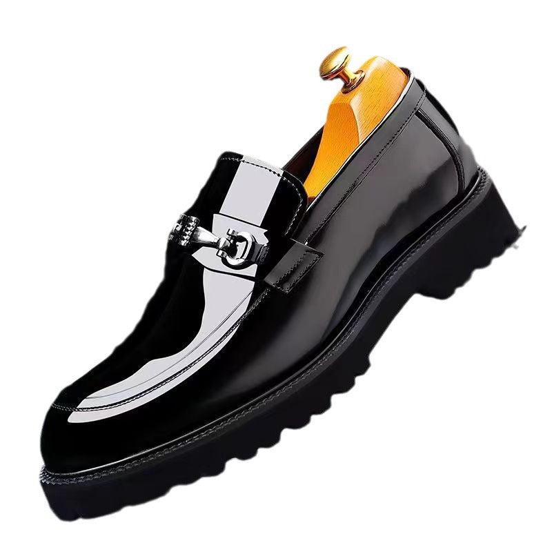 Men's Pedal Genuine Platform Advanced Breathable British Men's Business Leather Shoes