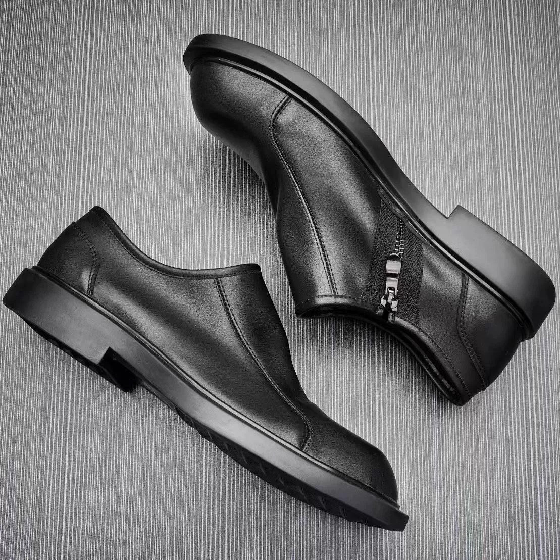Men's Autumn Breathable Low Top Large Size Soft Business Boots