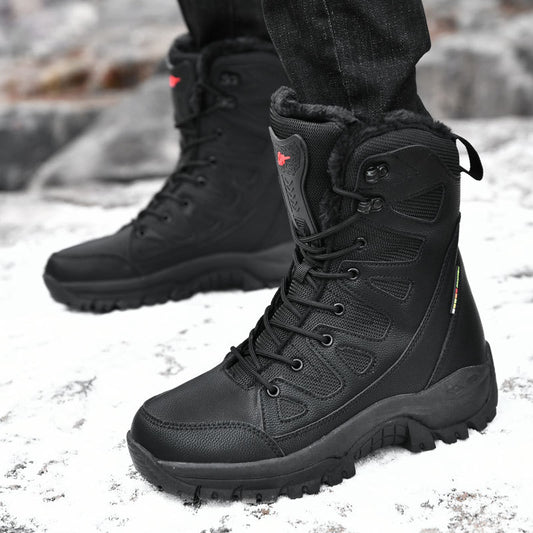 Women's & Men's Spring Fashion Outdoor Hiking Platform Fleece-lined Men's Shoes
