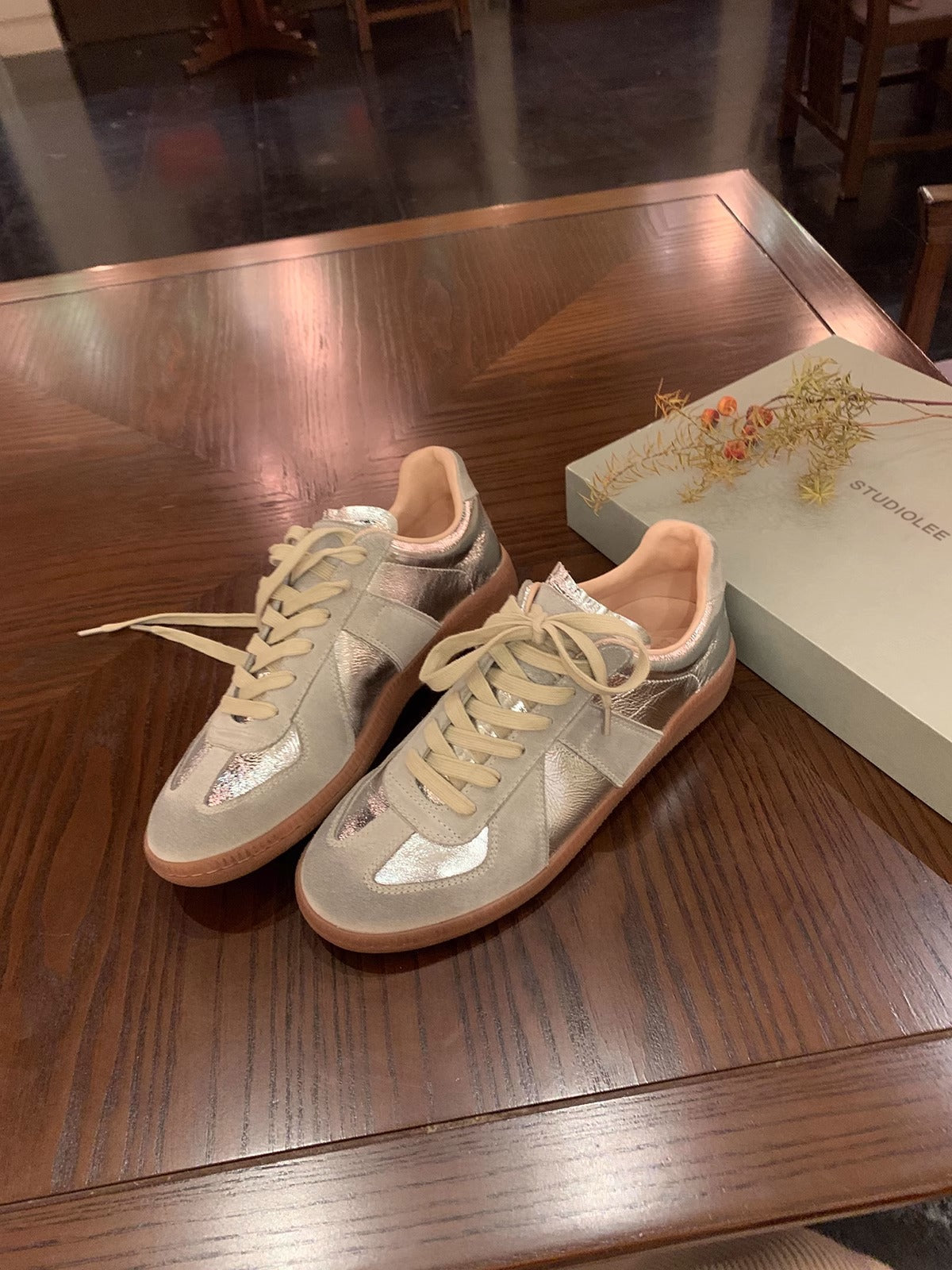 Women's Retro Genuine Assorted Colors Round Head Thick Sneakers