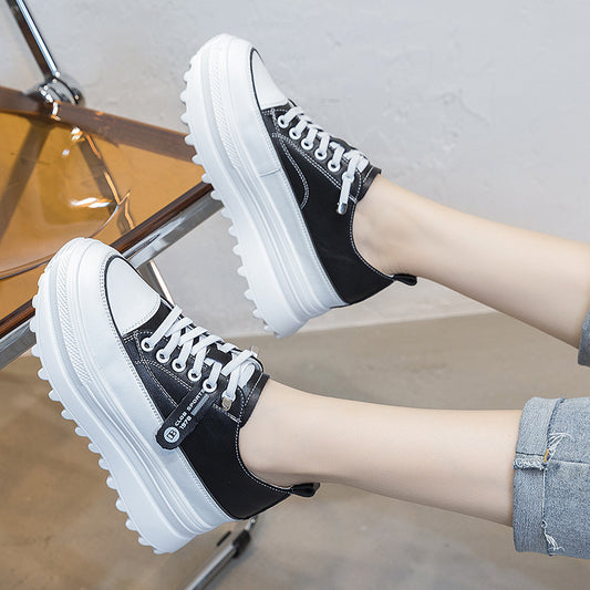 Women's Bottom Height Increasing Lightweight Breathable Leisure Sneakers
