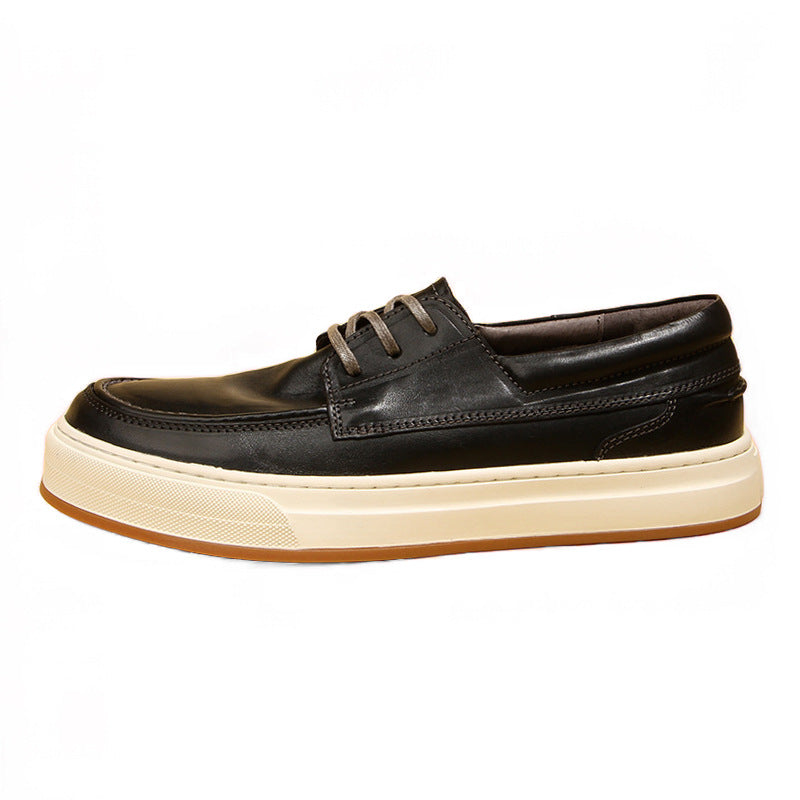 Men's Horse Washed-out Vintage Fashion Low Top Men's Board Shoes