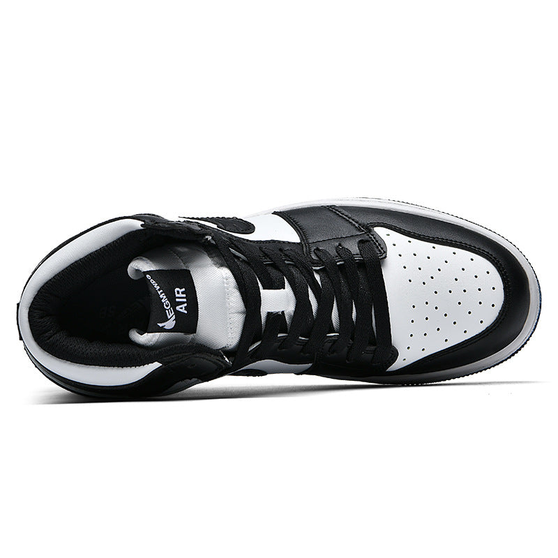 Men's Sports Basketball Black White Panda Friction Sound Unisex Green Men's Board Shoes
