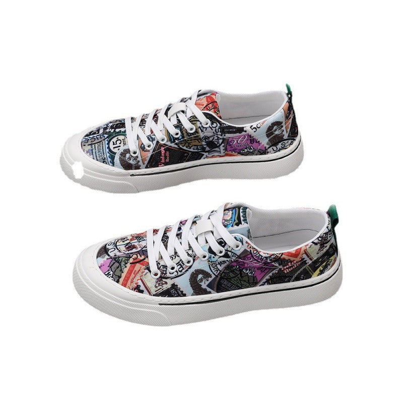 Men's Skate Leisure Cloth Slip-on Trendy Breathable Canvas Shoes