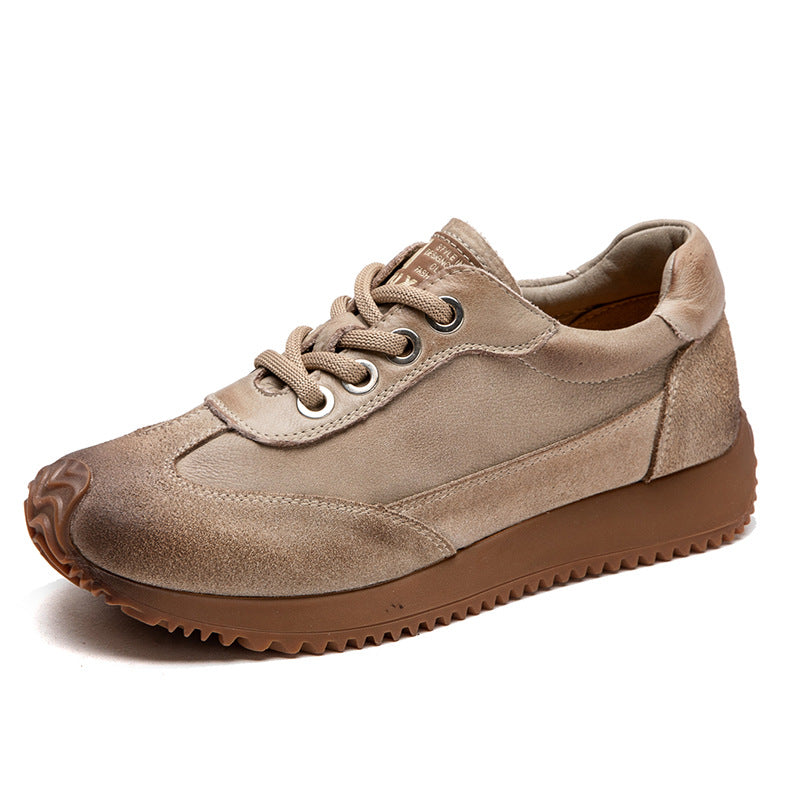 Women's Style Clunky Niche Pumps Flat Bottom Casual Shoes