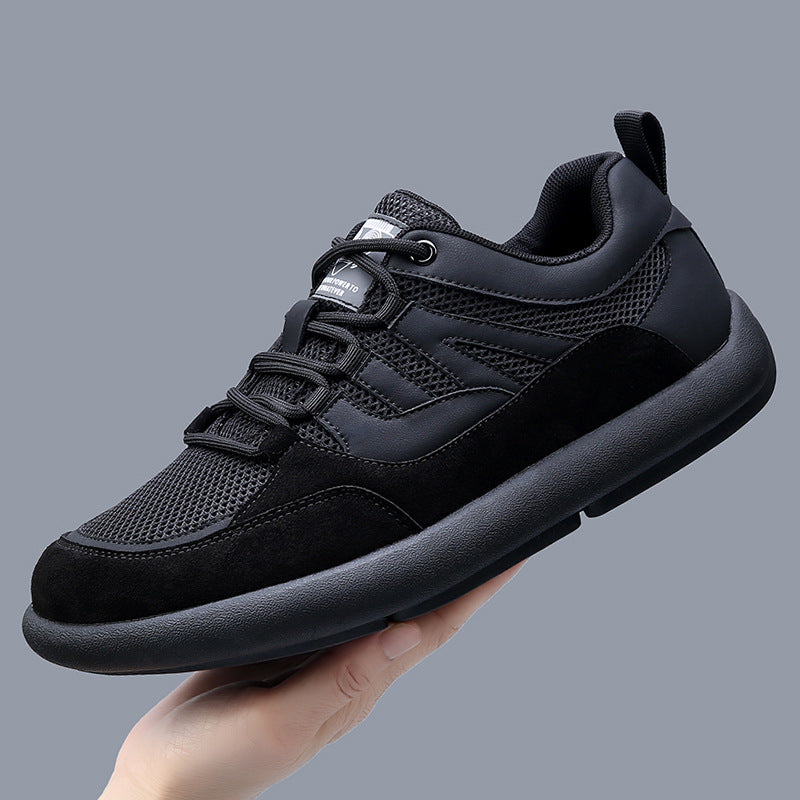 Men's Mesh German Training Summer Wide Toe White Trendy Breathable Casual Shoes