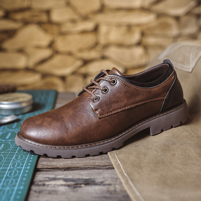 Men's Martin Summer British Style Retro Leather Shoes