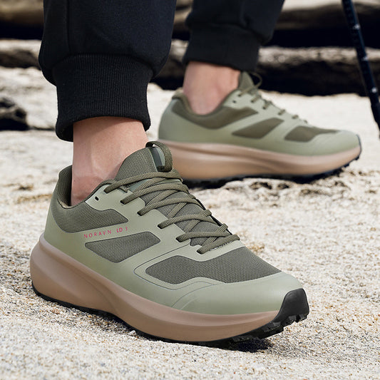 Men's Flat Waterproof Outdoor Hiking Running Commuter Sneakers