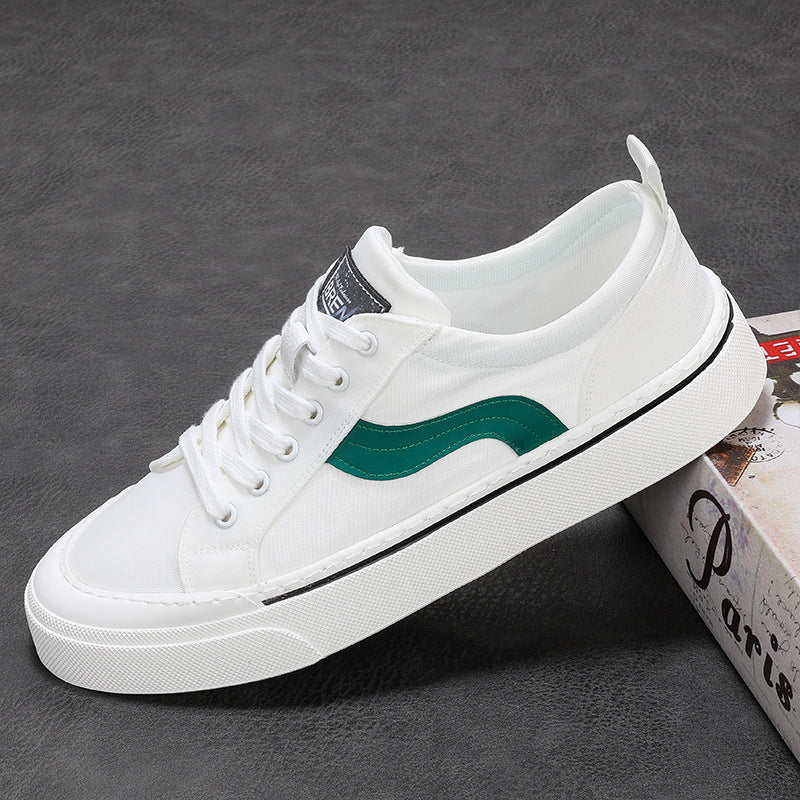 Men's Black Summer Trendy Leisure Board Cloth Canvas Shoes