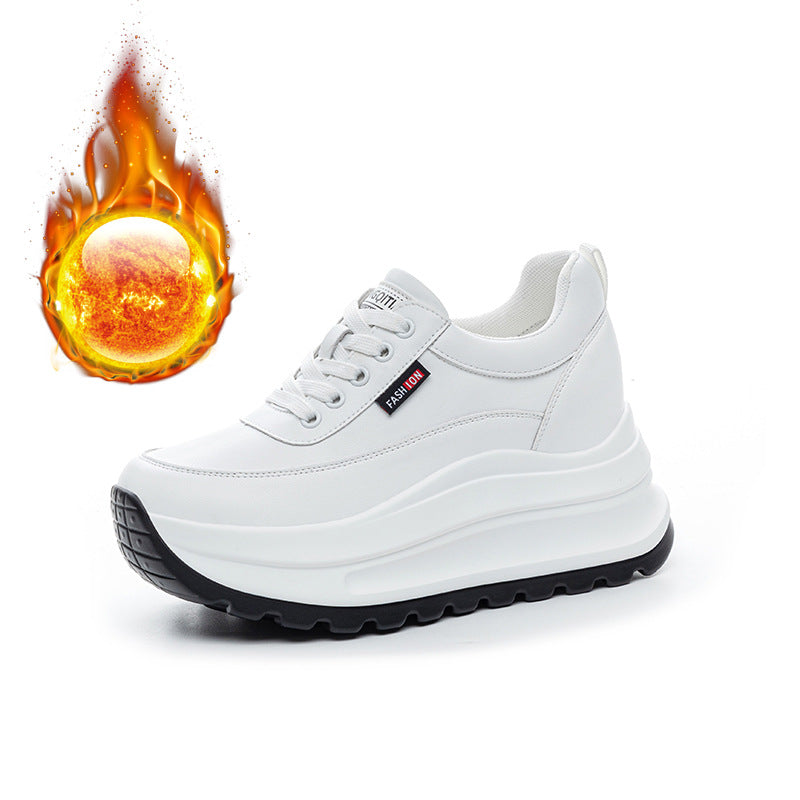 Women's Increasing Insole Single-layer Small Platform Thick Men's Shoes