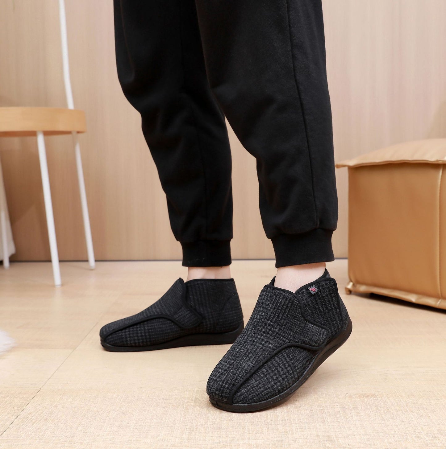 Veet Cotton Widened Swollen Fat High Instep Rubber Men's Shoes