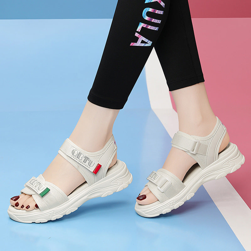Women's Thick Bottom For Outdoors Soft Fashion Velcro Sandals
