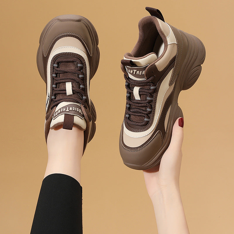 Women's Dad Thick Bottom Height Increasing Insole Women's Casual Shoes