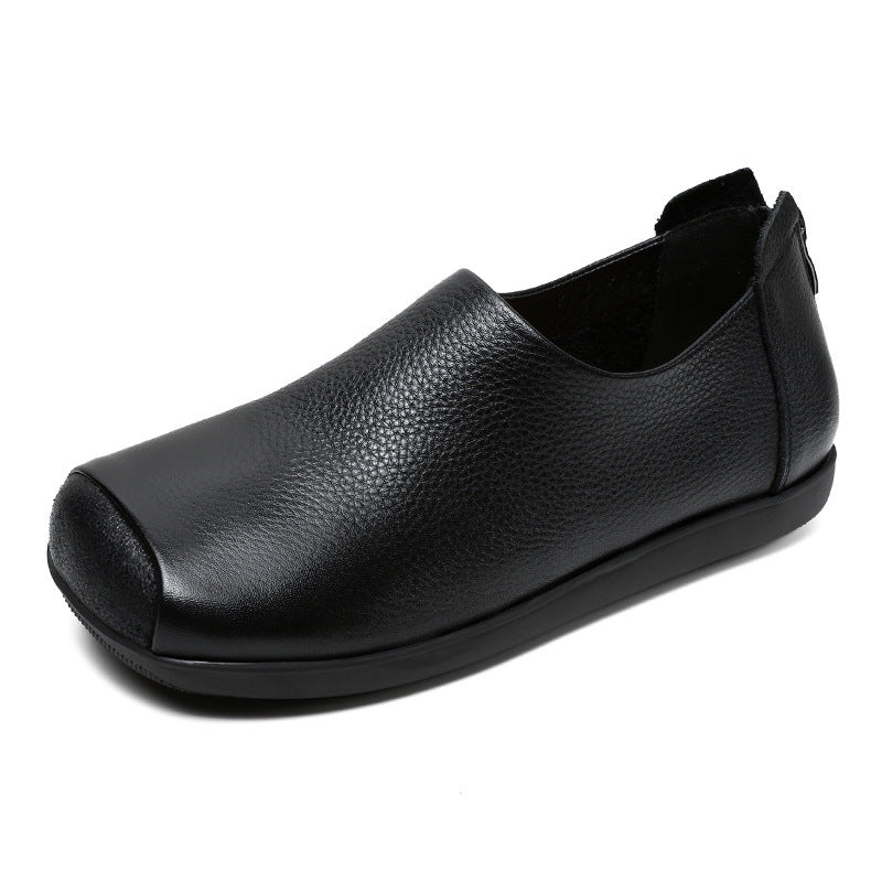 Handmade Genuine Early Autumn Soft Bottom Surface Vintage Low-cut Casual Shoes