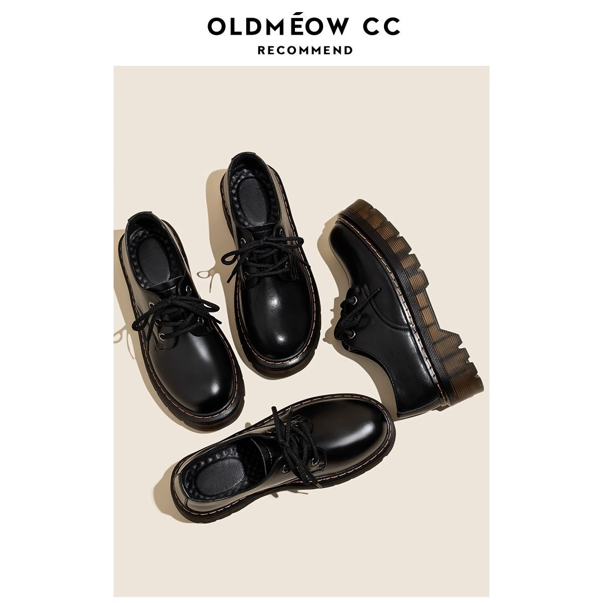 Women's Store Platform Autumn British Style Genuine Lace Loafers