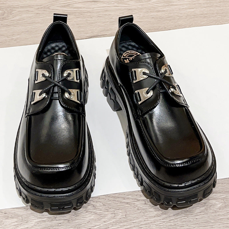 Women's Foot Beauty Power Genuine Platform Lace Leather Shoes